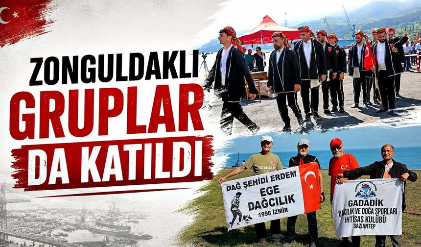 Zonguldaklı gruplar da katıldı