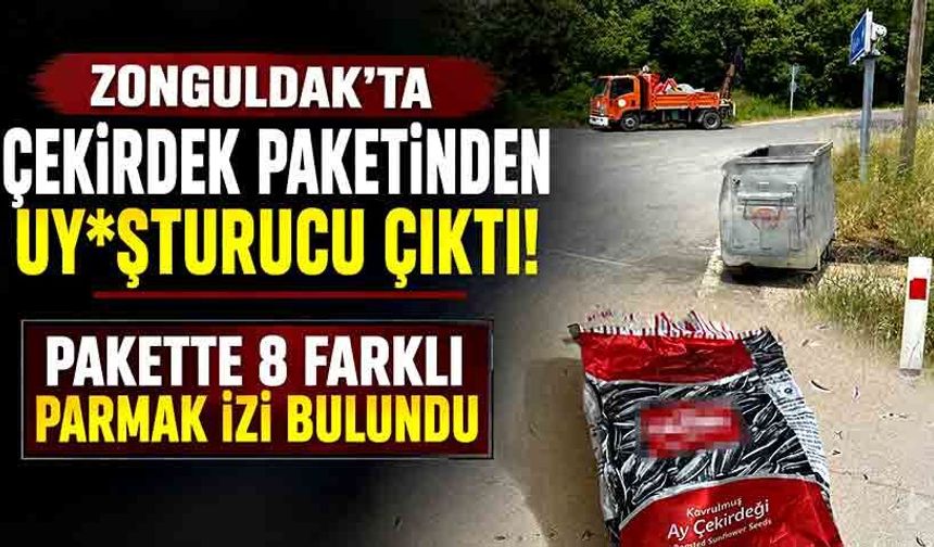 Zonguldak'ta çekirdek paketinden uy*şturucu çıktı! Pakette 8 farklı parmak izi bulundu