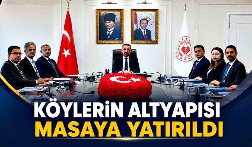 Zonguldak'ta köylerin altyapısı masaya yatırıldı