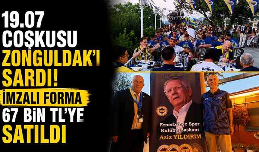 19.07 coşkusu Zonguldak'ı sardı! İmzalı forma 67 Bin TL'ye satıldı