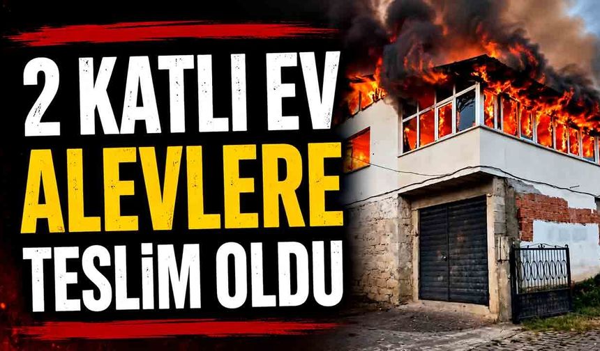 Alevlere teslim olan ev kullanılmaz hale geldi