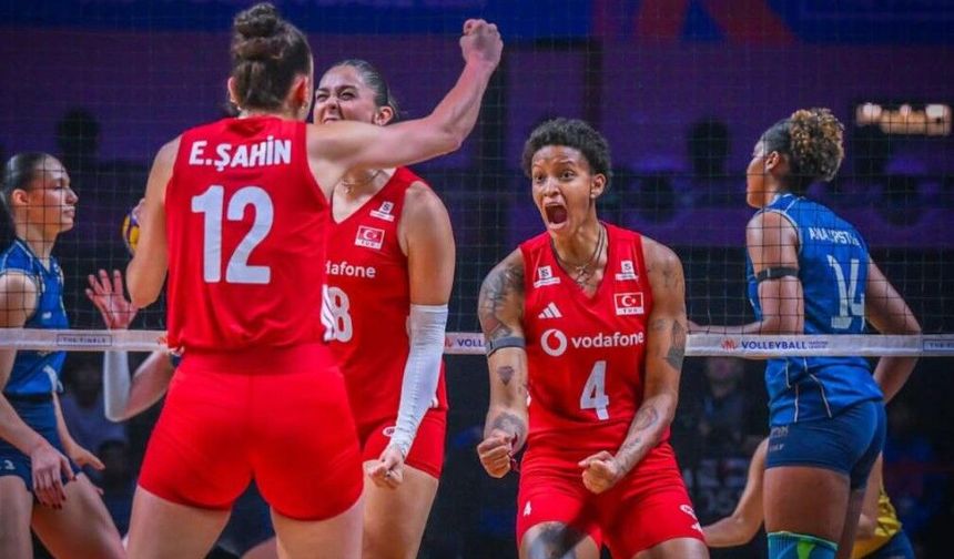A Milli Kadın Voleybol Takımı, Milletler Ligi'nde şampiyon oldu