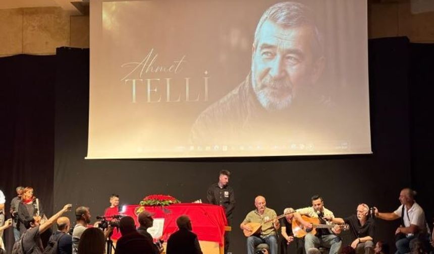 Şair Ahmet Telli için cenaze töreni düzenlendi