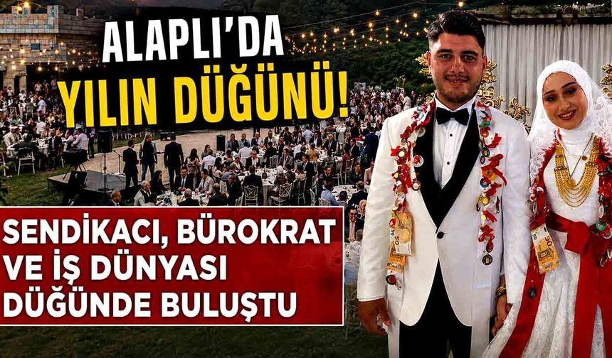 Sendikacı, bürokrat ve iş dünyası düğünde buluştu