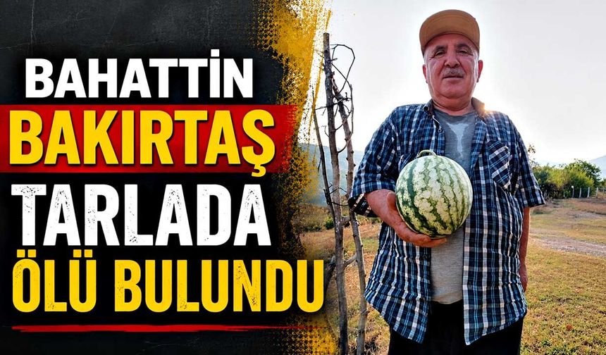Bahattin Bakırtaş tarlada ölü bulundu