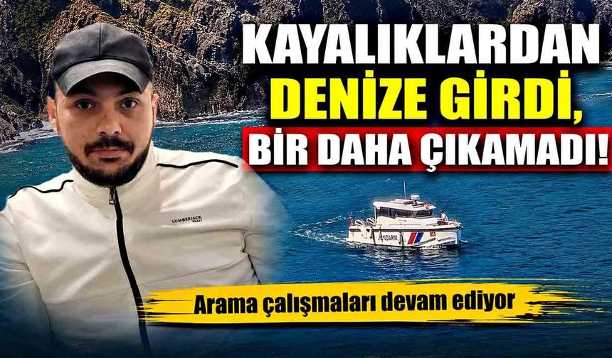 Denizde Kaybolan Bayram Kahveci'yi Arama Çalışmaları Sürüyor