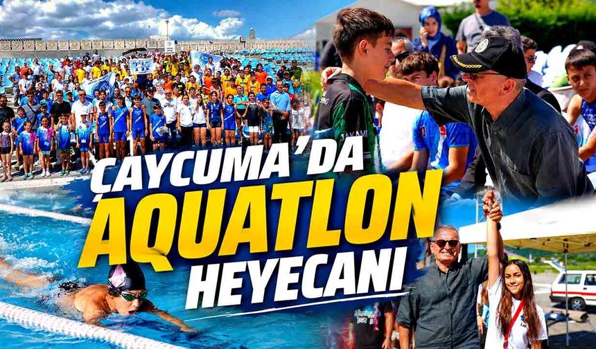 Çaycuma’da Aquatlon Heyecanı