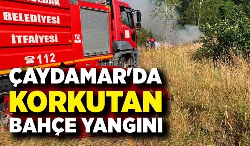 Çaydamar'da Korkutan Bahçe Yangını: Ekipler Zamanla Yarıştı!