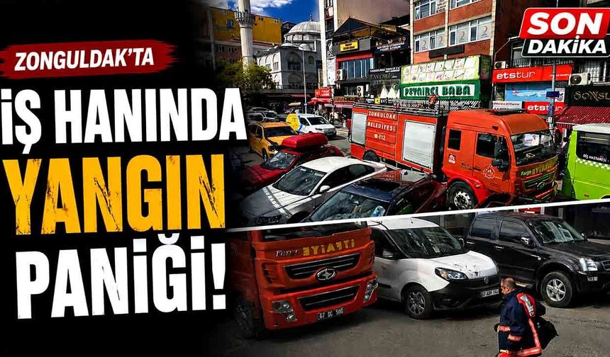 İş hanında yangın korkuttu