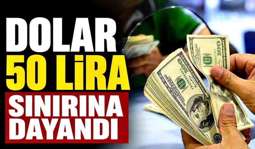 Dolar 50 lira sınırına dayandı