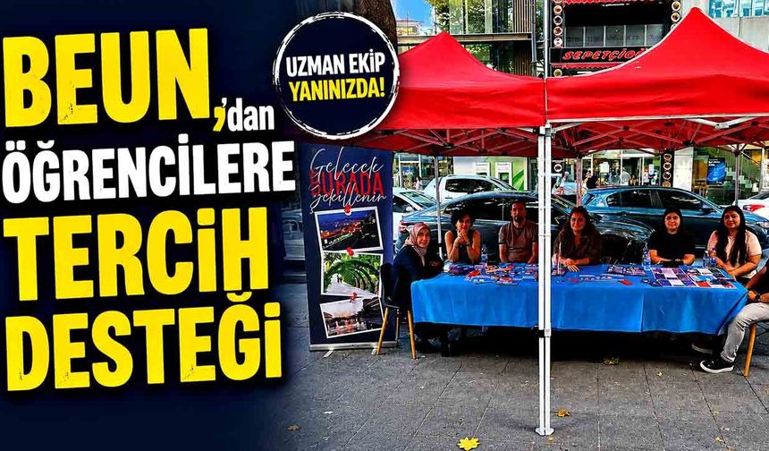 BEUN,dan Öğrencilere Tercih Desteği: Gazipaşa Caddesi’nde Üniversite Tanıtım Standı Kuruldu!
