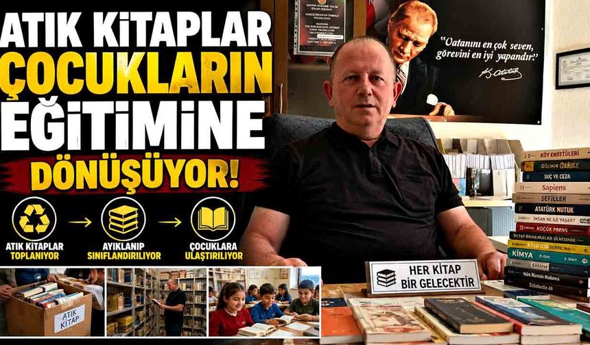 Atık Kitaplar Çocukların Eğitimine Dönüşüyor!
