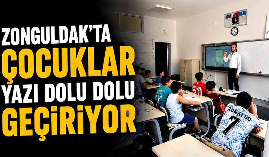 Zonguldak'ta Çocuklar Yazı Dolu Dolu Geçiriyor