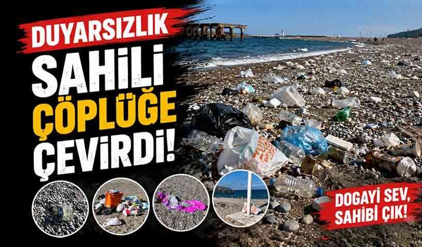 Duyarsızlık sahili çöplüğe çevirdi!
