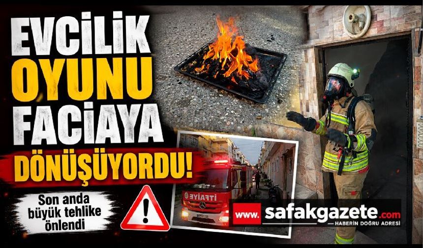 Yaramaz çocukların evcilik oyunu yürekleri ağza getirdi: Az kalsın ev yanıyordu