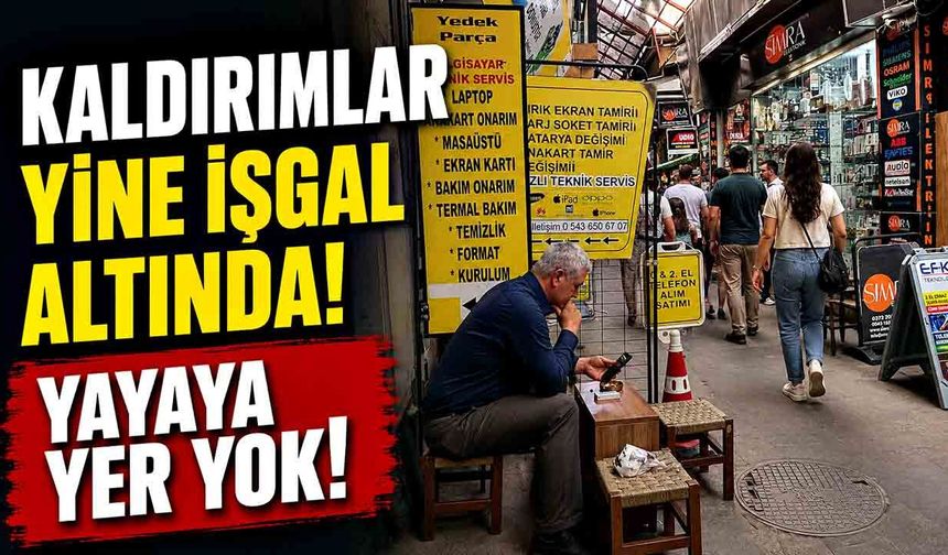 Yayaya Yer Yok! Zonguldak'ta Kaldırım İşgali Geri Döndü