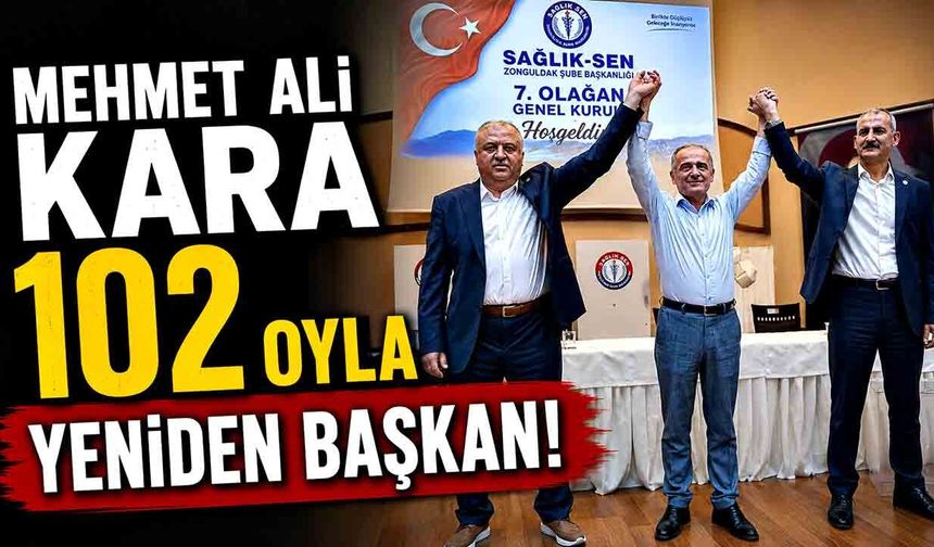 Mehmet Ali Kara 102 Oyla Yeniden Başkan!