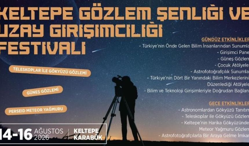 Keltepe'de gökyüzü ve bilim tutkunları buluşacak
