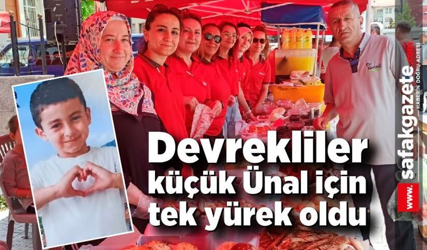 Devrekliler küçük Ünal için tek yürek oldular