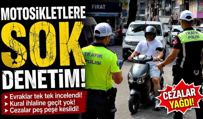 Zonguldak Emniyeti Affetmedi: Gazipaşa Caddesi'nde Motosikletlere Şok Denetim!