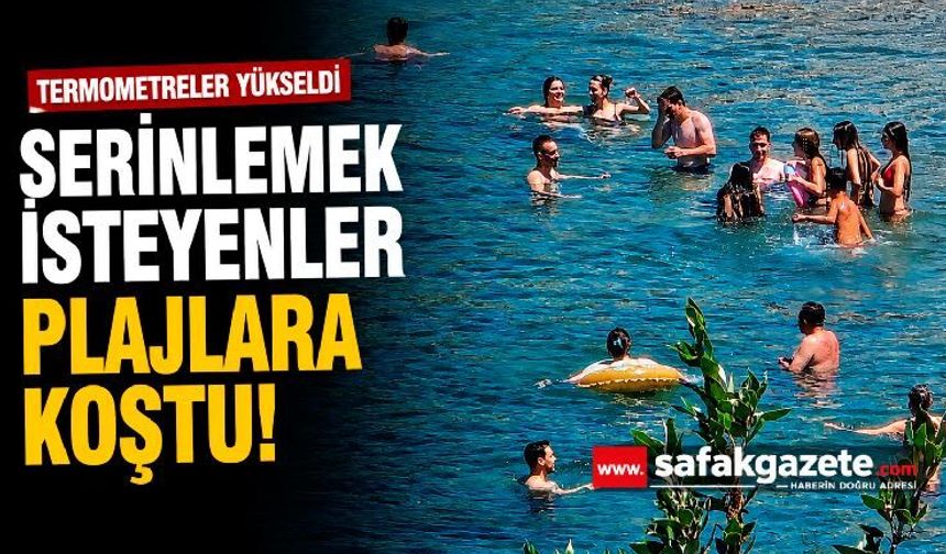 Serinlemek İsteyenler Plajlara Koştu
