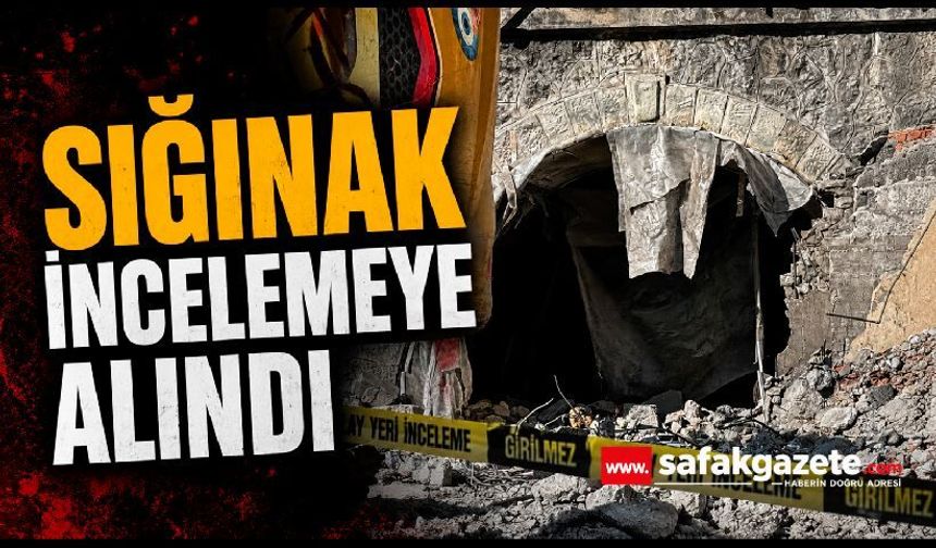 Zonguldak'taki yıkım alanında bulunan sığınak incelemeye alındı