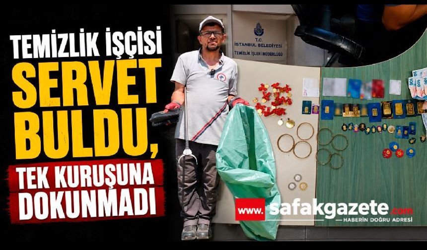 Temizlik işçisi servet buldu, Tek Kuruşuna dokunmadı