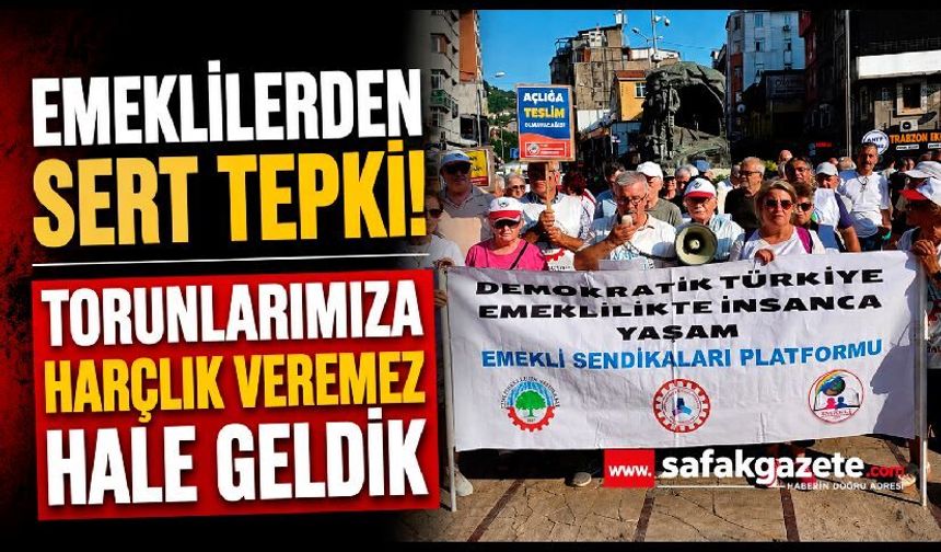 Emeklilerden Madenci Anıtı’nda Sert Tepki; Torunlarımıza Harçlık Veremez Hale Geldik