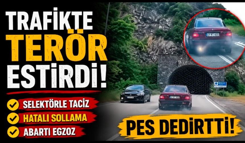 Bütün trafik kurallarını hiçe sayan sürücü görüntülendi