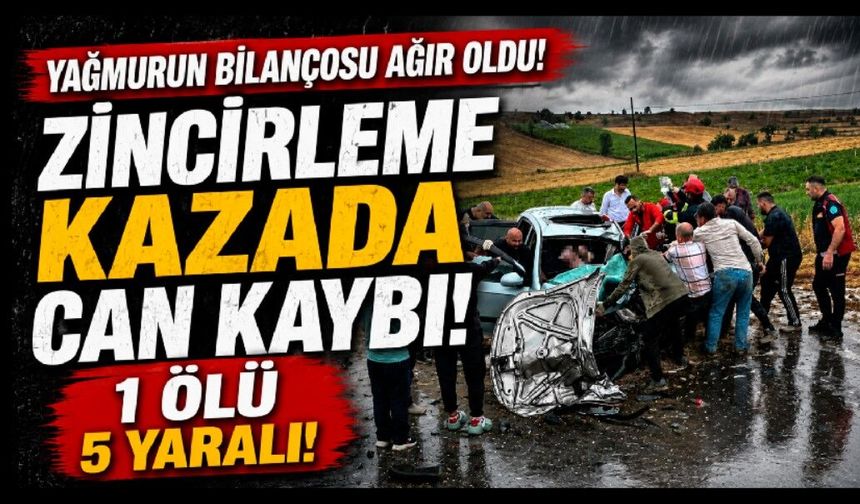 Kastamonu’da üç araç çarpıştı: 1 ölü, 5 yaralı