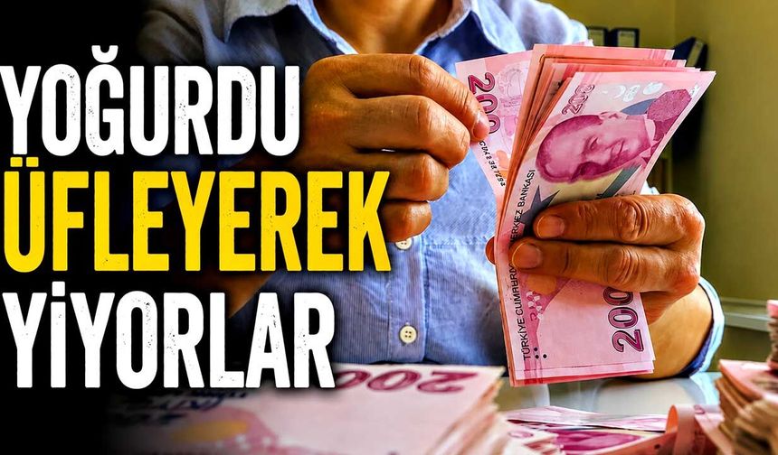 Yoğurdu üfleyerek yiyorlar