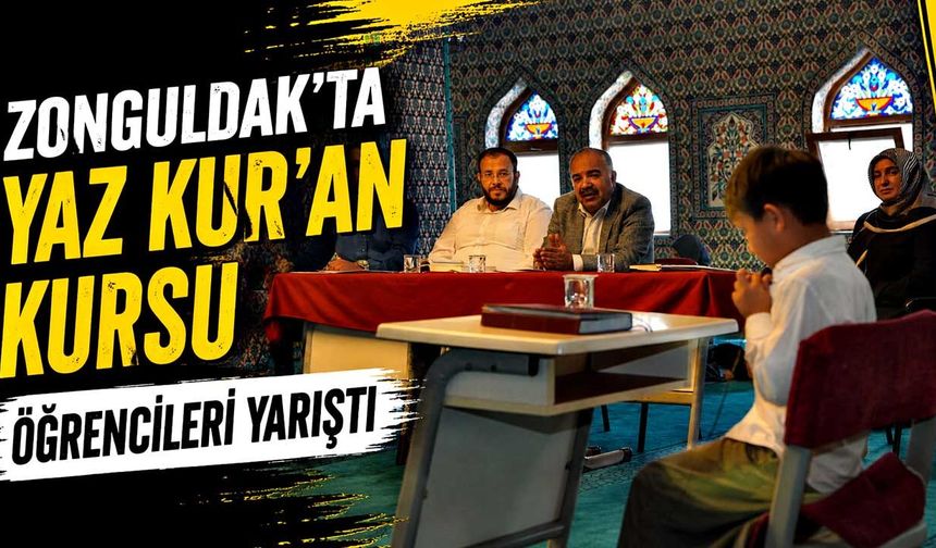 Zonguldak’ta Yaz Kur’an Kursu Öğrencileri Yarıştı