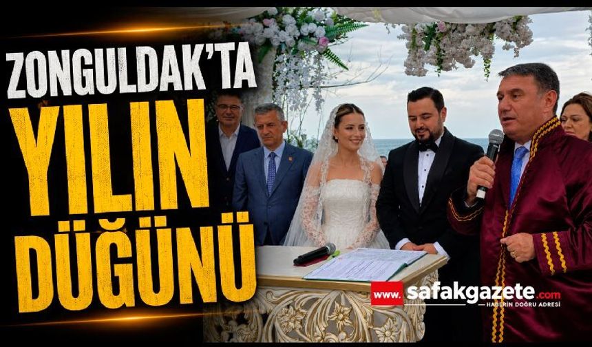 Zonguldak'ta Yılın Düğünü: Başkan Tahsin Erdem Oğlunun Nikahını Kıydı, Şahit Özgür Özel Oldu!