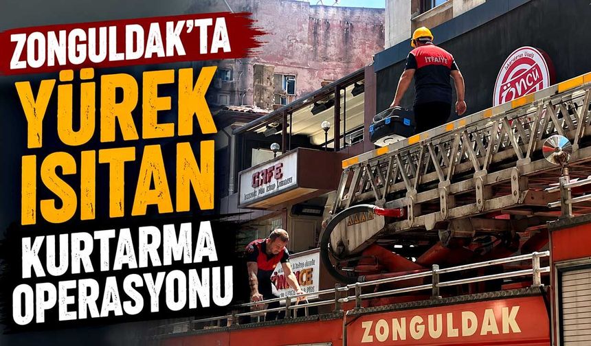 Zonguldak'ta yürek ısıtan kurtarma operasyonu!