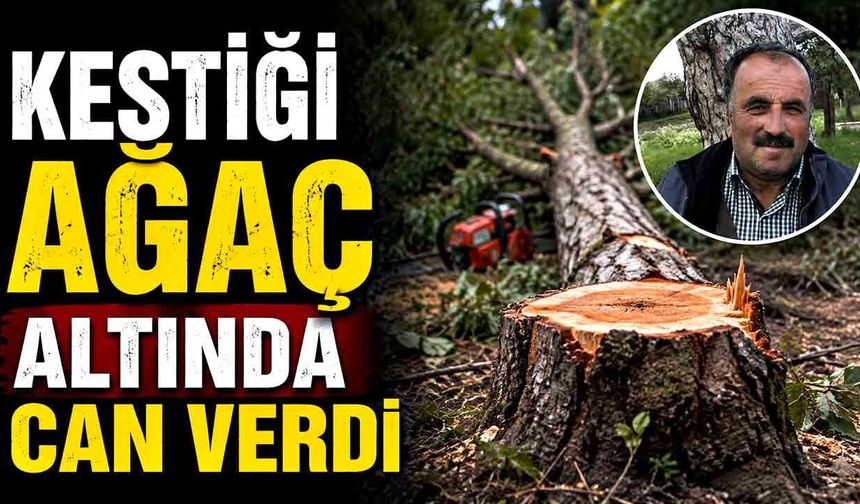 Üzerine ağaç devrilen vatandaş hayatını kaybetti