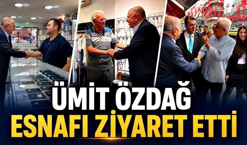 Ümit Özdağ Zonguldak’ta esnafı tek tek ziyaret etti