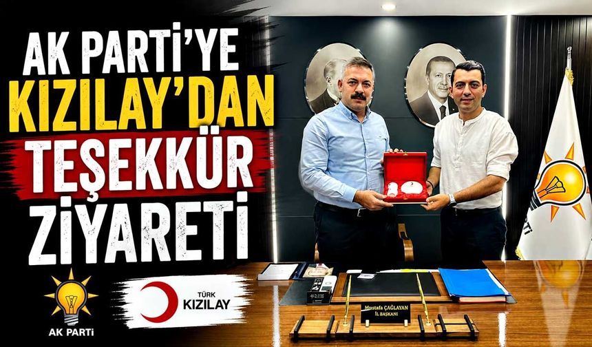 AK Parti'ye Kızılay'dan teşekkür ziyareti