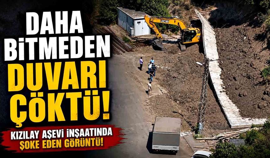 Kızılay Aşevi İnşaatında Şoke Eden Görüntü!