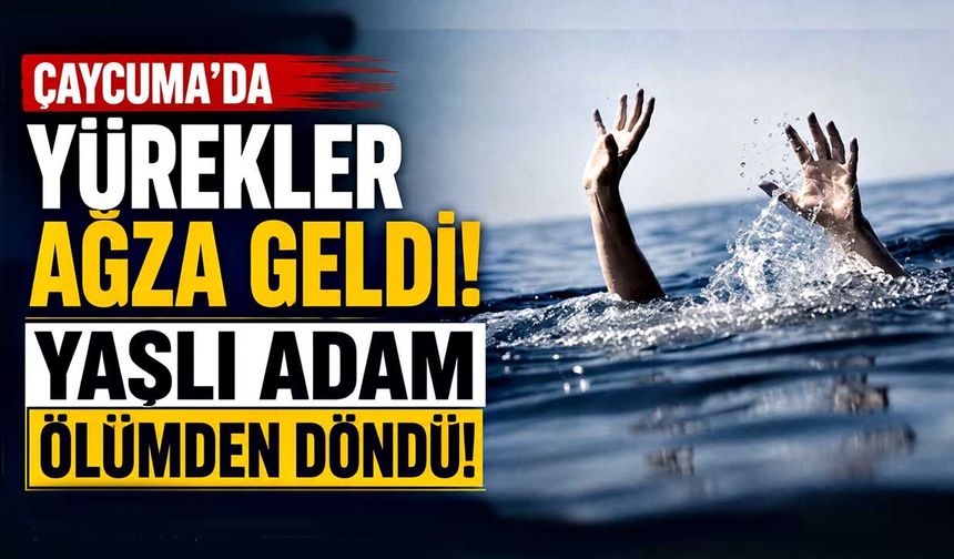 Çaycuma'da yürekler ağza geldi: Yaşlı adam ölümden döndü!