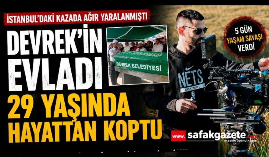Devrekli kameraman Deniz Küçükler kazada öldü