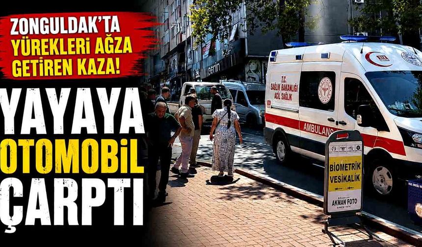 Ereğli’de yolun karşısına geçmek isteyen yayaya araç çarptı: 1 yaralı