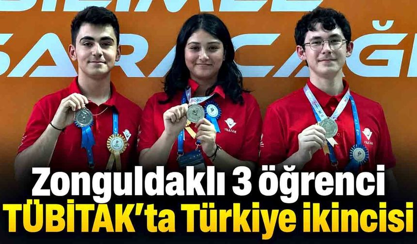 Zonguldaklı lise öğrencilerinden Türkiye ikinciliği