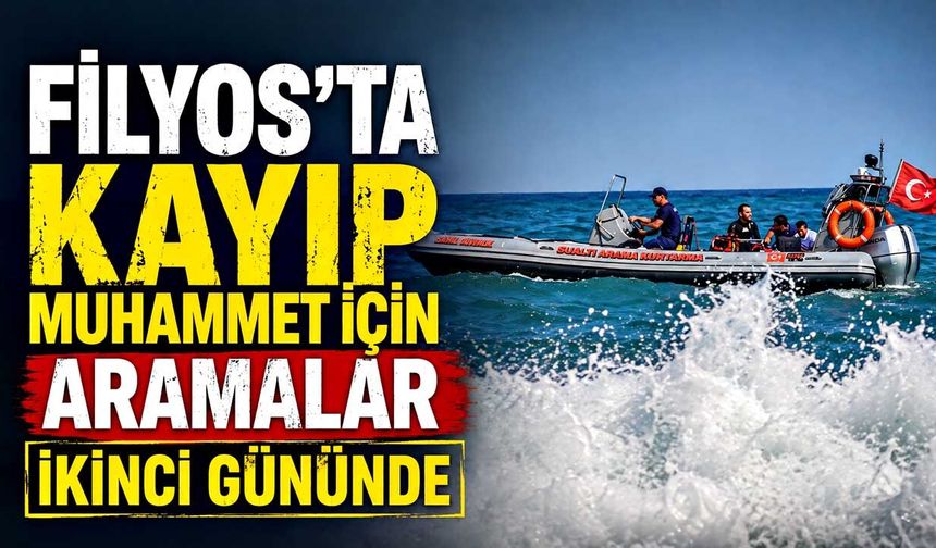 Filyos’ta kayıp Muhammet için aramalar ikinci gününde