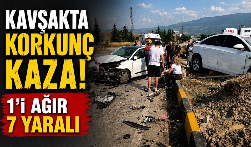 Karabük’te iki otomobil çarpıştı: 1’i ağır 7 yaralı