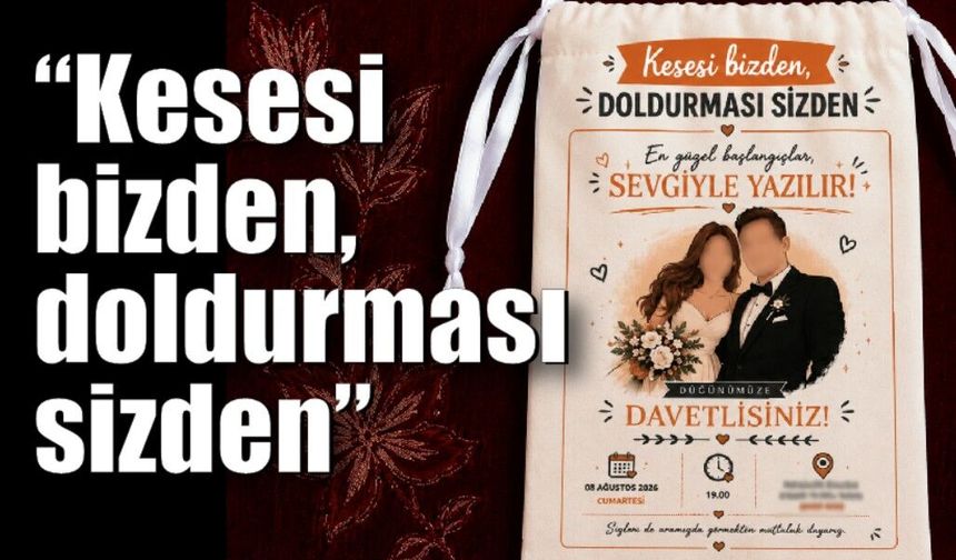 “Kesesi bizden, doldurması sizden”