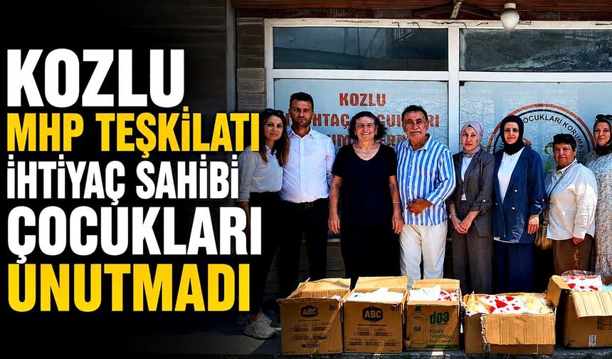 MHP Kozlu teşkilatı ihtiyaç sahibi çocukları unutmadı