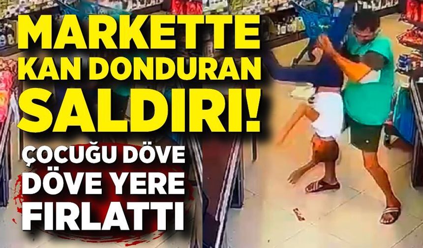 Çocuğu yerden yere vurarak darp etti, o anlar kameraya yansıdı: Şüpheli yakalandı