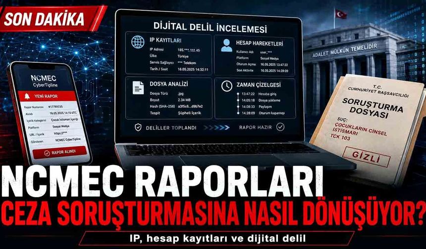 NCMEC Raporları Türkiye’de Ceza Soruşturmasına Nasıl Dönüşüyor?