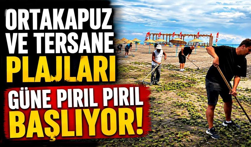 Ortakapuz ve Tersane Plajları güne pırıl pırıl başlıyor!
