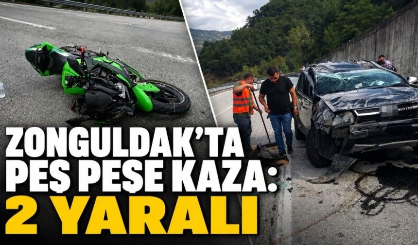 Zonguldak’ta Peş Peşe Kaza: 2 Yaralı